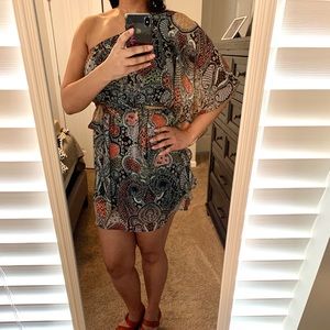 One shoulder mini dress